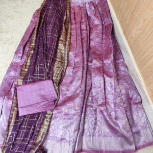 Rajanya Dhavani – Silk & Georgette Traditional Ensemble