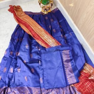 Nayara Blue – Banarasi Litchi Silk Ensemble