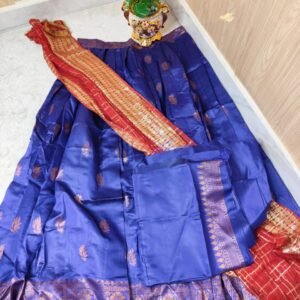 Nayara Blue – Banarasi Litchi Silk Ensemble