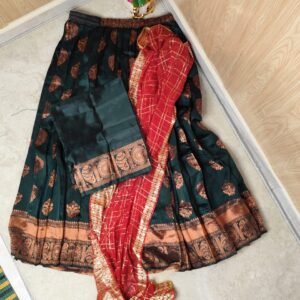 Silk lehenga set