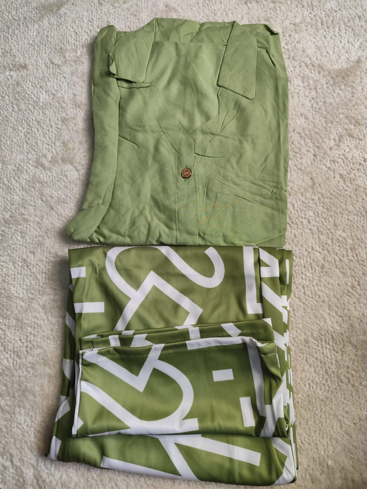 The Serene Comfort Loungewear Set (Green) - Image 4