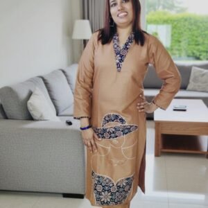 Cambric Cotton Ajrak Co-Ord Set