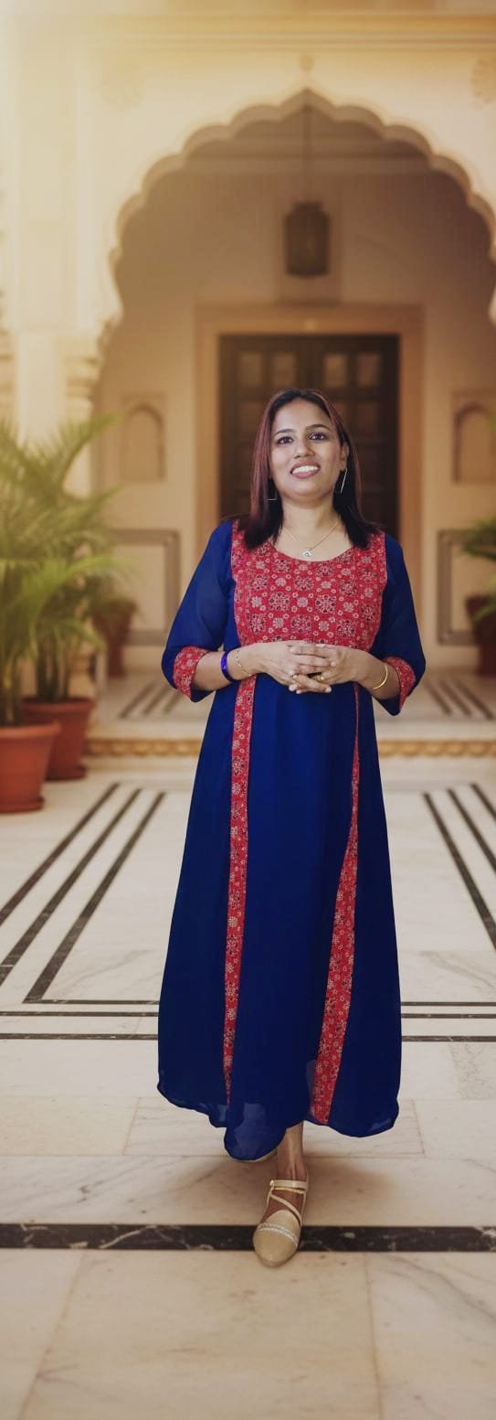 A-Line Georgette Frock Dress - Image 4