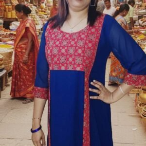 A-Line Georgette Frock Dress