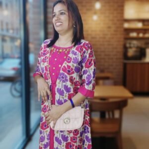 Radiant Floral Fusion A-Line