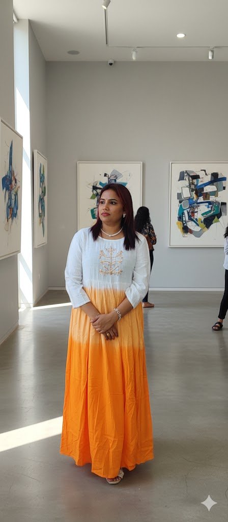 Ombre Elegance Anarkali Gown