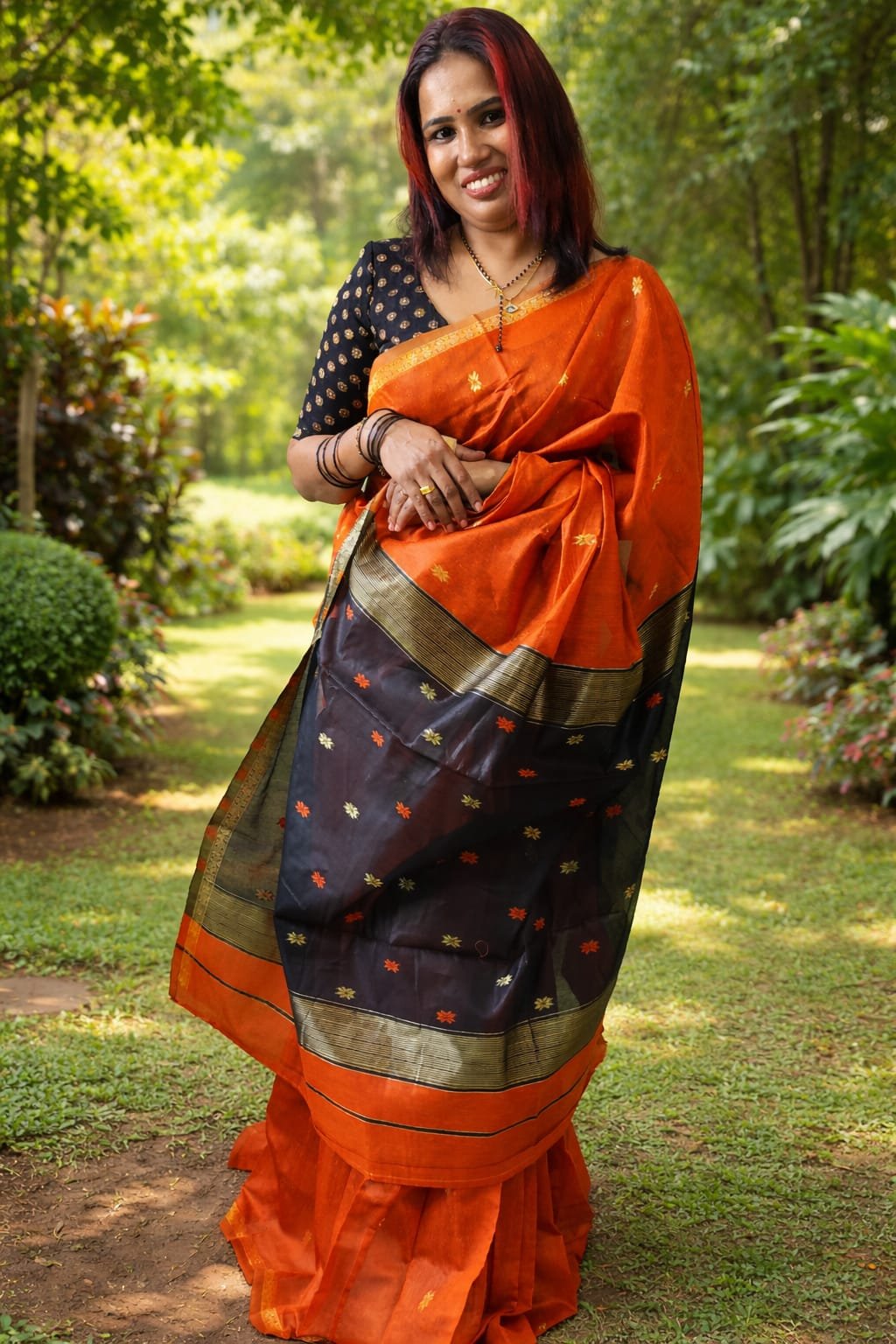 Kalyani Cotton Saree with Blouse - Image 2