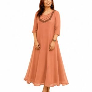 Grey Georgette A-Line Top