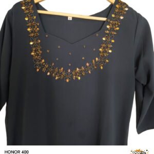 Grey Georgette A-Line Top