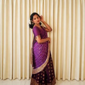 Purple Dhavani Set