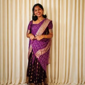 Purple Dhavani Set
