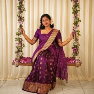 Purple Dhavani Set